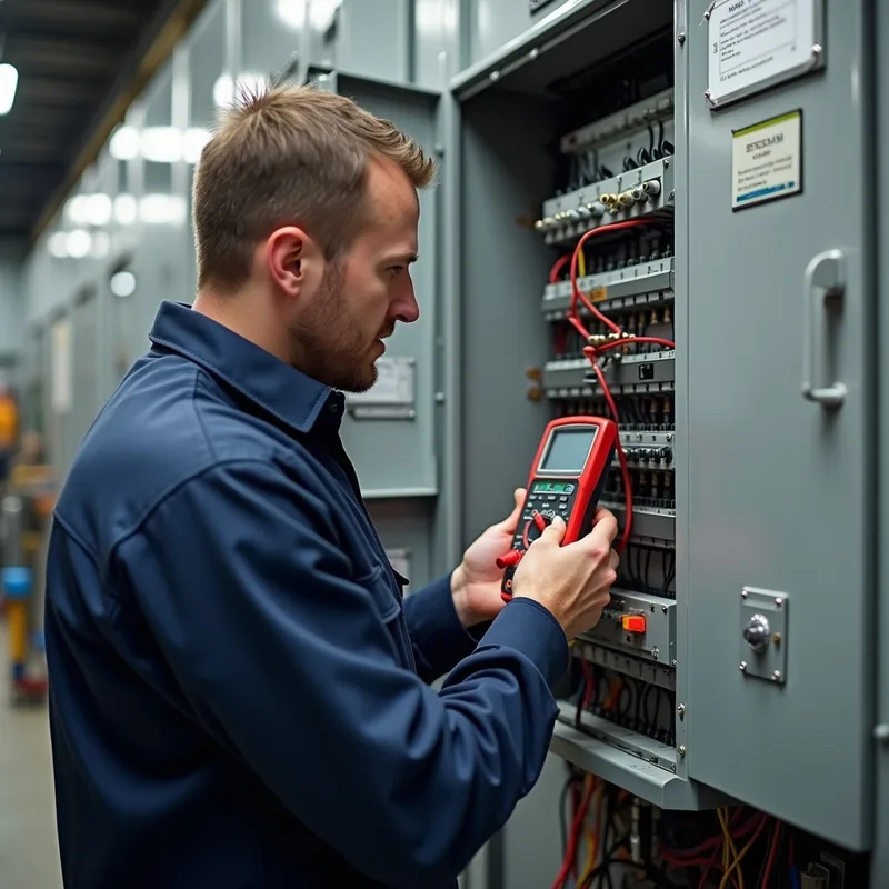 E-Check Trier – Elektriker prüft elektrische Anlage nach DGUV V3